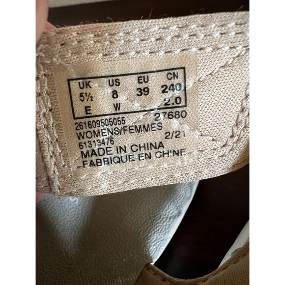 Clarks Cloudsteppers Arla Stroll Sandals Womens Casual Sz 5.5W Beige Slingback H - Picture 7 of 10